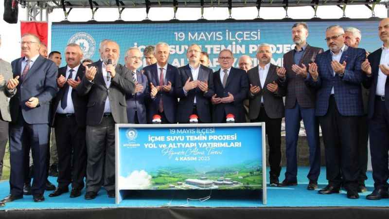 Samsun'da içme suyu ve altyapı yatırımlarına görkemli açılış: 400 bin kişi suya kavuştu