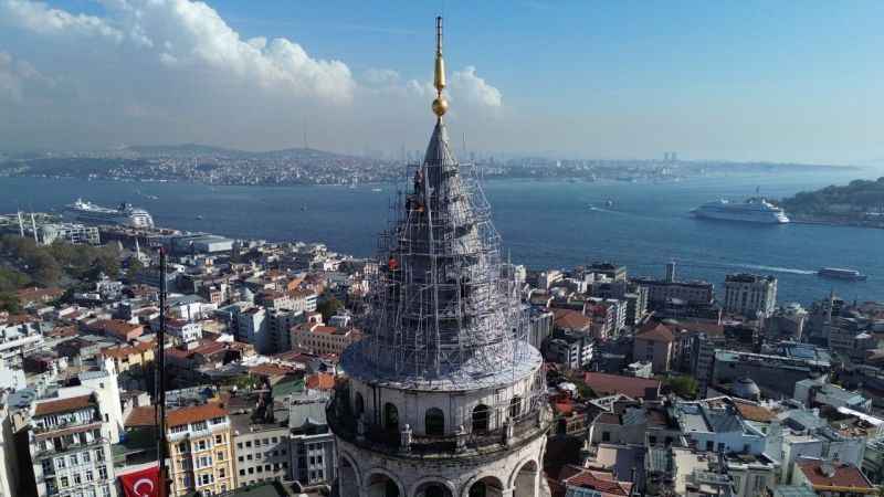 Galata Kulesi’nin külahı restore ediliyor