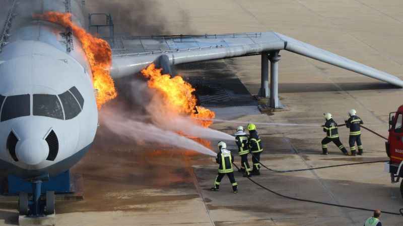 Erzincan’da gerçeği aratmayan uçak kazası tatbikatı