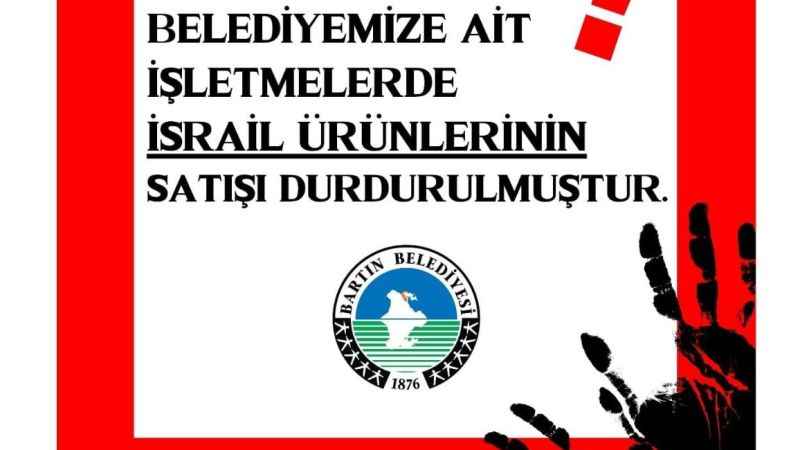 Boykota Bartın Belediyesi de katıldı