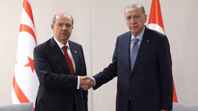 Cumhurbaşkanı Erdoğan ve KKTC Cumhurbaşkanı Tatar ile görüştü