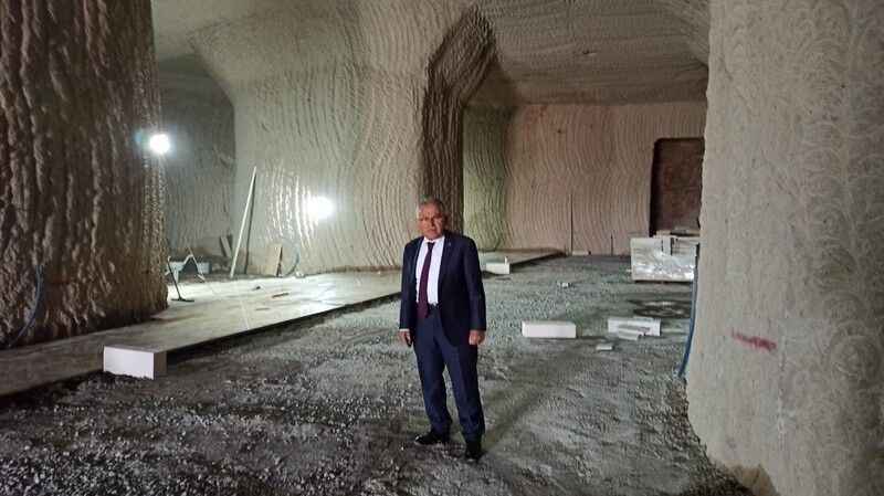 Kayadan oyma Kültepe Müzesi’nde çalışmalar devam ediyor