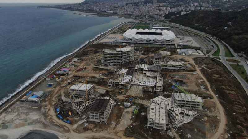 Trabzon Şehir Hastanesi'nin inşaatı devam ediyor Trabzon Şehir Hastanesi'nin inşaatı devam ediyor