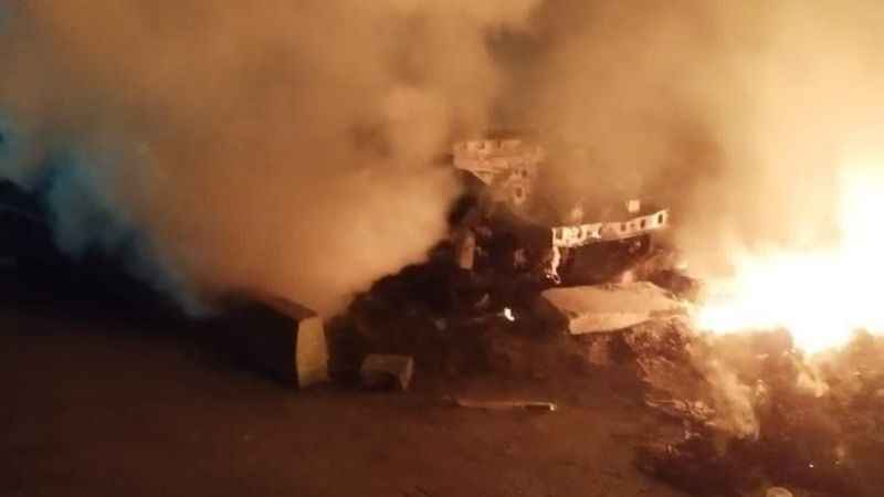 Hatay’da Yeni Sanayi Sitesinde yangın çıktı Hatay’da Yeni Sanayi Sitesinde yangın çıktı
