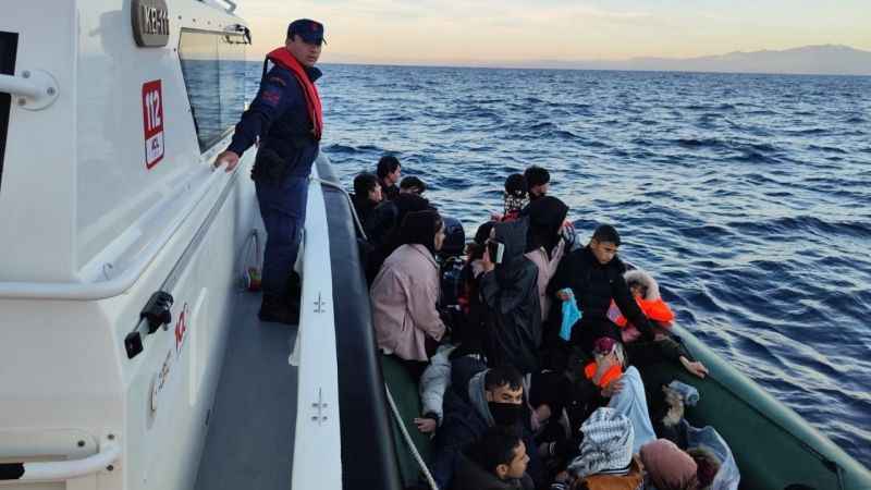 Çanakkale’de 49 kaçak göçmen yakalandı, 23 kaçak göçmen kurtarıldı