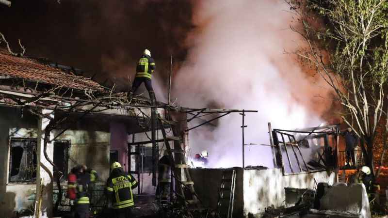 Kayseri'de söndürülmeyen mangal evi küle çevirdi