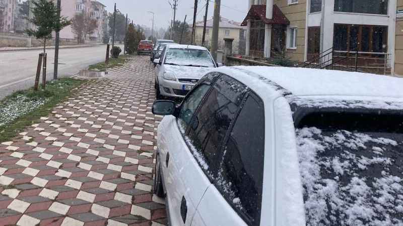 Çankırı’da kar yağışı etkili oldu Çankırı’da kar yağışı etkili oldu