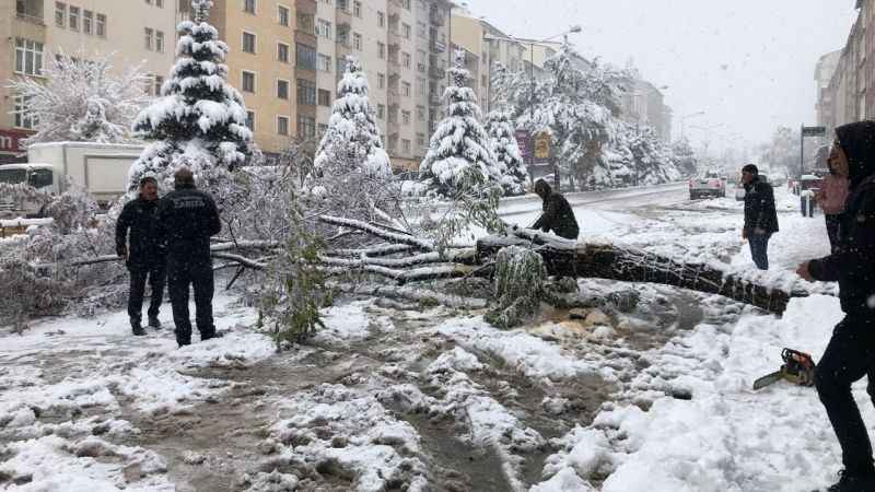 Erzurum'da kar esareti