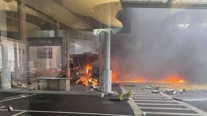 ABD-Kanada sınırında araçta patlama ABD-Kanada sınırında araçta patlama