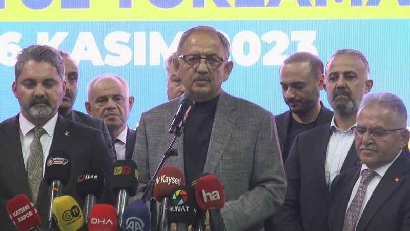 Bakan Özhaseki: Muhalefette olan arkadaşlar, ‘AK Partililer bizi engelliyor’ diyorlar