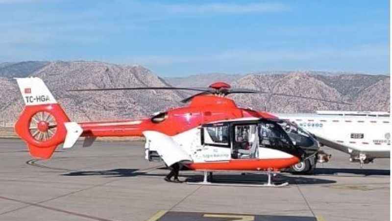 Şırnak’ta ambulans helikopter 5 yaşındaki çocuk için havalandı