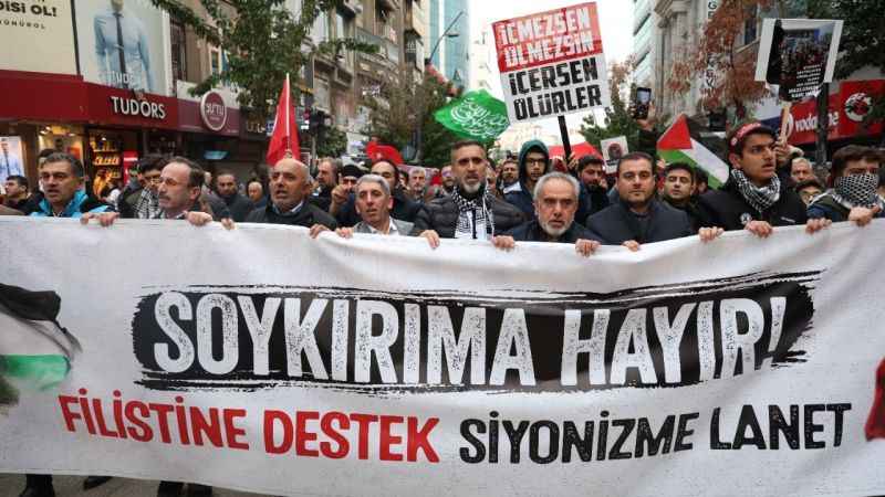 Elazığ’da Filistin'e destek için onbinler yürüdü Elazığ’da Filistin'e destek için onbinler yürüdü