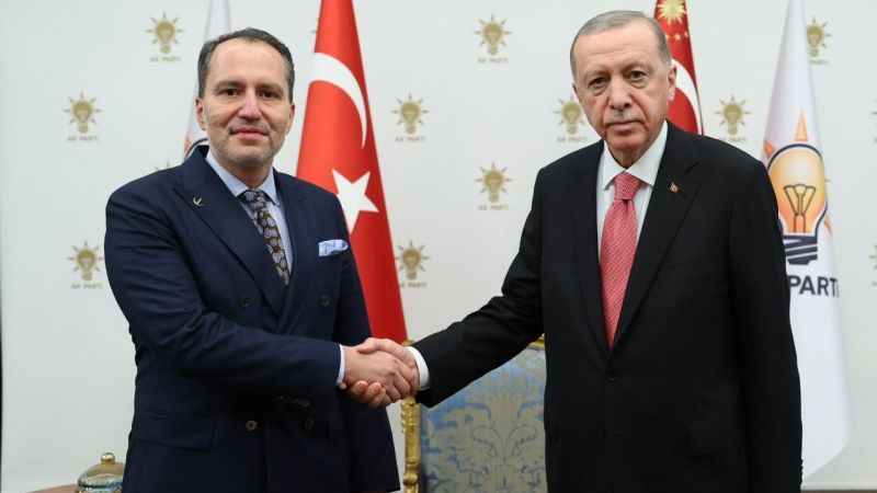 Erdoğan, Yeniden Refah Partisi Genel Başkanı Erbakan'ı kabul etti