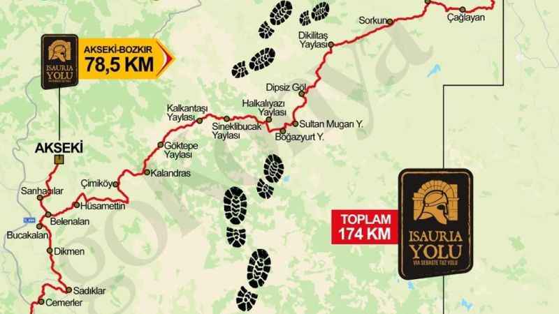 Isauria Yolu rota kılavuzu yayınlandı Isauria Yolu rota kılavuzu yayınlandı