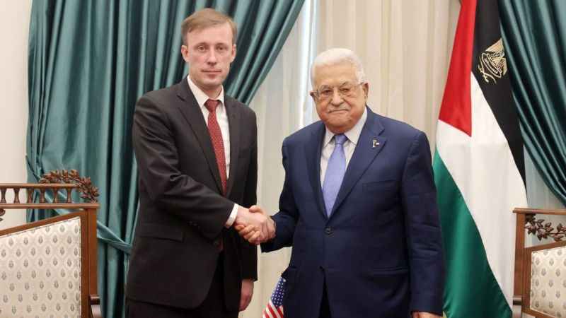 Sullivan, Filistin Devlet Başkanı Abbas ile görüştü Sullivan, Filistin Devlet Başkanı Abbas ile görüştü