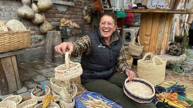 Sazlıklardan sanata: ‘Bafra zembili’ Sazlıklardan sanata: ‘Bafra zembili’