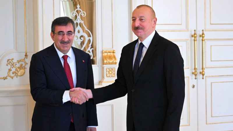 Cumhurbaşkanı Yardımcısı Yılmaz, Azerbaycan Cumhurbaşkanı Aliyev ile görüştü