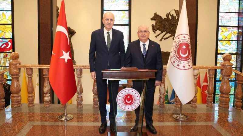 TBMM Başkanından Bakan Güler’e taziye ziyareti TBMM Başkanından Bakan Güler’e taziye ziyareti