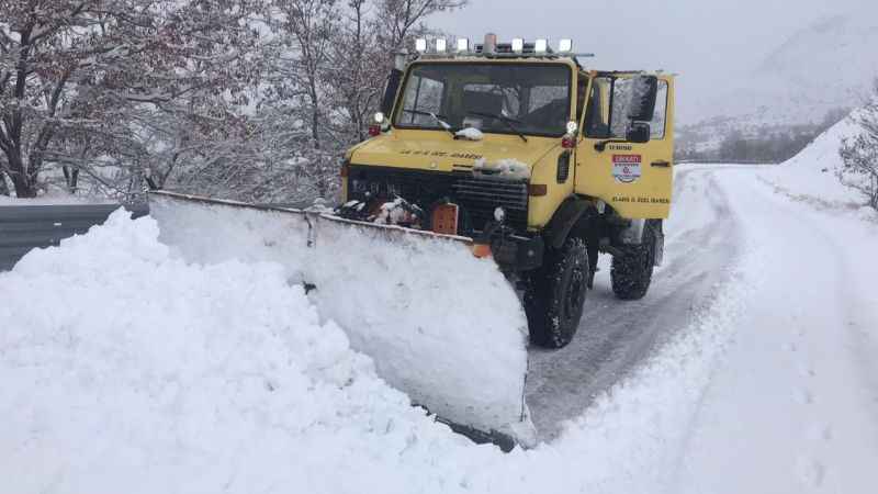Elazığ’da kardan kapanan 337 köy yolu ulaşıma açıldı Elazığ’da kardan kapanan 337 köy yolu ulaşıma açıldı
