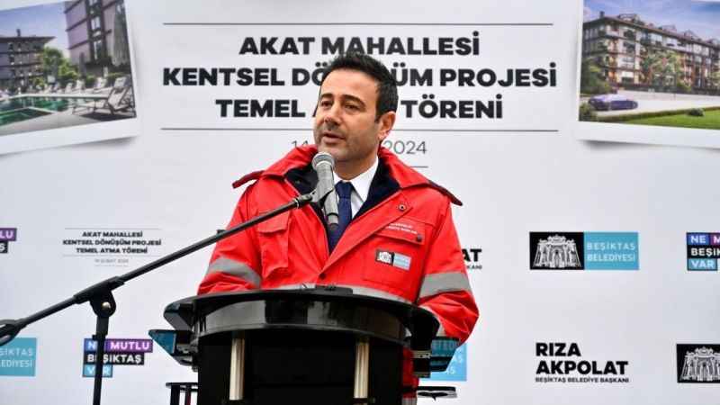 Beşiktaş Akat’ta kentsel dönüşüm projesi temel atma töreni gerçekleştirildi Beşiktaş Akat’ta kentsel dönüşüm projesi temel atma töreni gerçekleştirildi