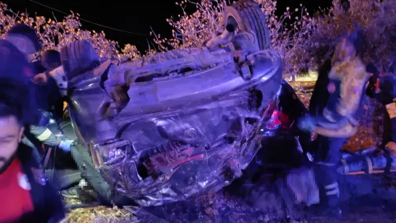 Gaziantep’teki kazada 3 kişi öldü, 2 kişi yaralandı