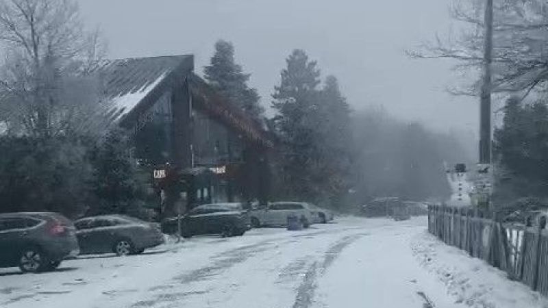 Uludağ yeniden beyaza büründü