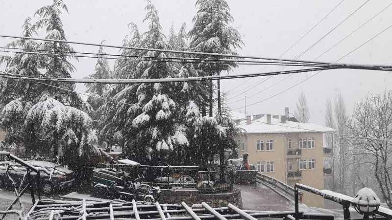 Nisanın 7. Kar yağdı