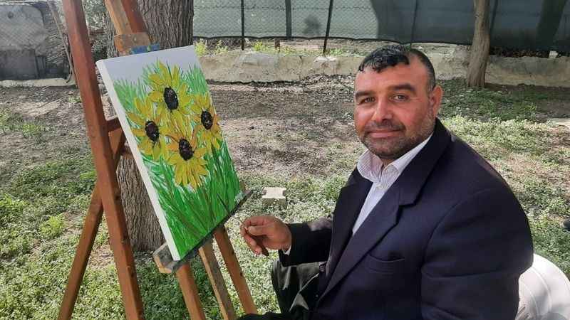 Köyünden Avrupa'ya tablo satıyor Köyünden Avrupa'ya tablo satıyor