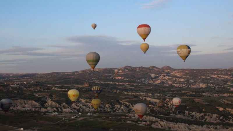 Kapadokya’da balon turlarına hava engeli