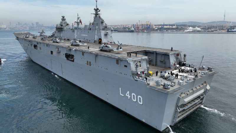 TCG Anadolu ilk tatbikatına hazırlanıyor