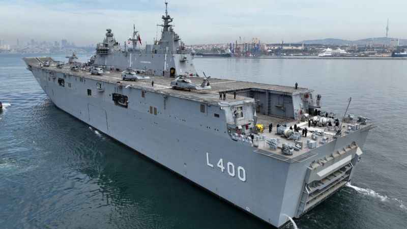 TCG Anadolu ilk tatbikatına hazırlanıyor