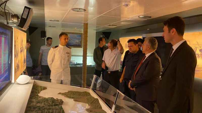 TCG Nusret Mayın Müze Gemisi ziyaretçileri ağırladı TCG Nusret Mayın Müze Gemisi ziyaretçileri ağırladı
