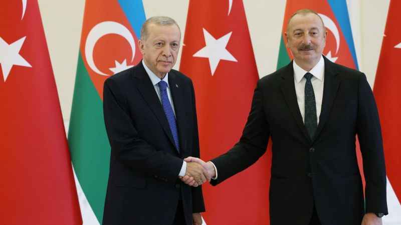 Cumhurbaşkanı Erdoğan, Aliyev ile baş başa görüştü