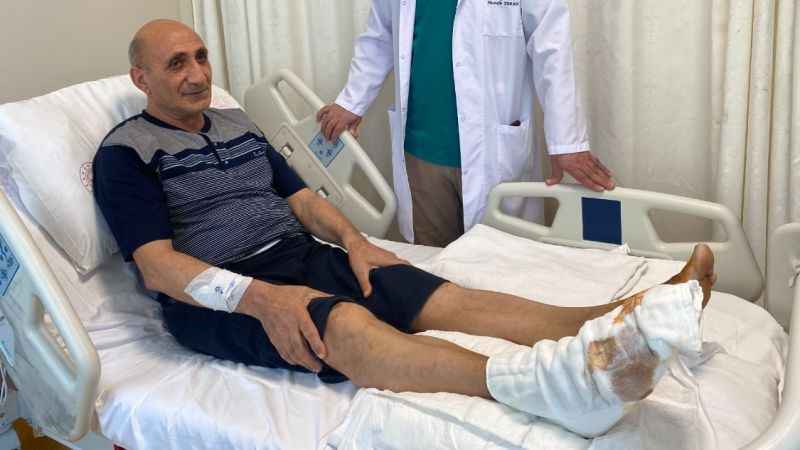 Leke sökücü kullandı, ayağından oluyordu
