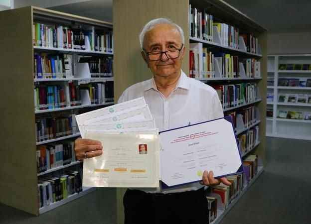 73 yaşında 7’nci yüksek lisansına geçti