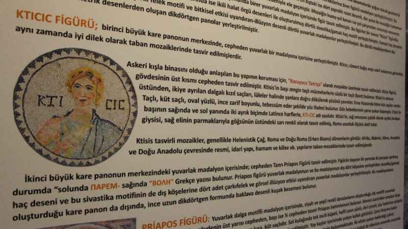 Bin 700 yıllık 'mozaik' görücüye çıktı Bin 700 yıllık 'mozaik' görücüye çıktı