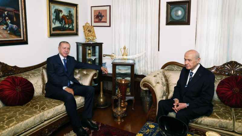 Cumhurbaşkanı Erdoğan, MHP Lideri Bahçeli’yi konutunda ziyaret etti