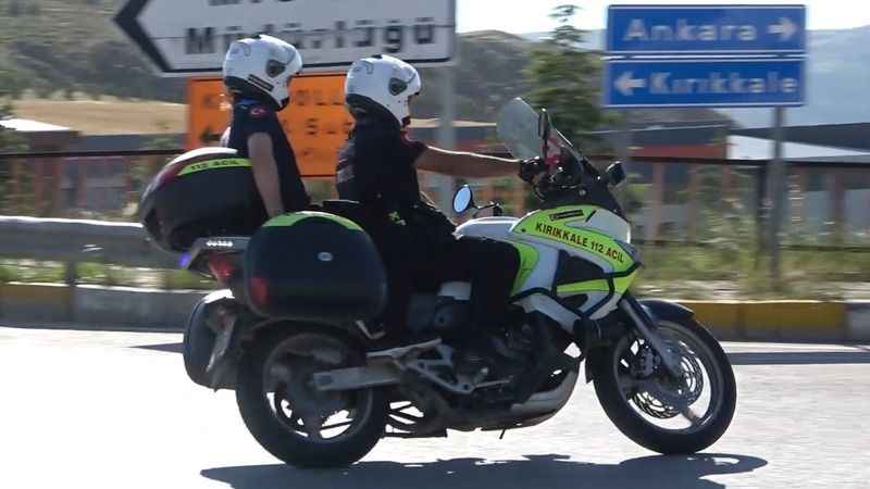 Motosiklet ambulanslar bayramda hayat kurtarıcı Motosiklet ambulanslar bayramda hayat kurtarıcı