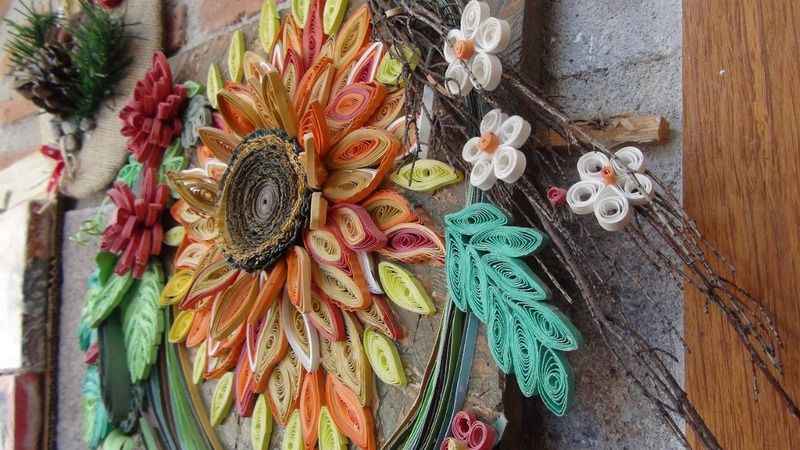 Quilling sanatı ile masrafsız sanat eserleri üretiliyor Quilling sanatı ile masrafsız sanat eserleri üretiliyor