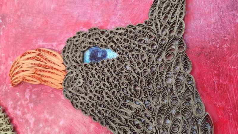 Quilling sanatı ile masrafsız sanat eserleri üretiliyor Quilling sanatı ile masrafsız sanat eserleri üretiliyor