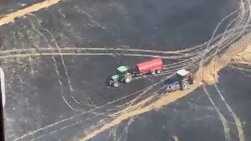 Gelibolu'da 1 hektar tarım arazisi yanarak kül oldu