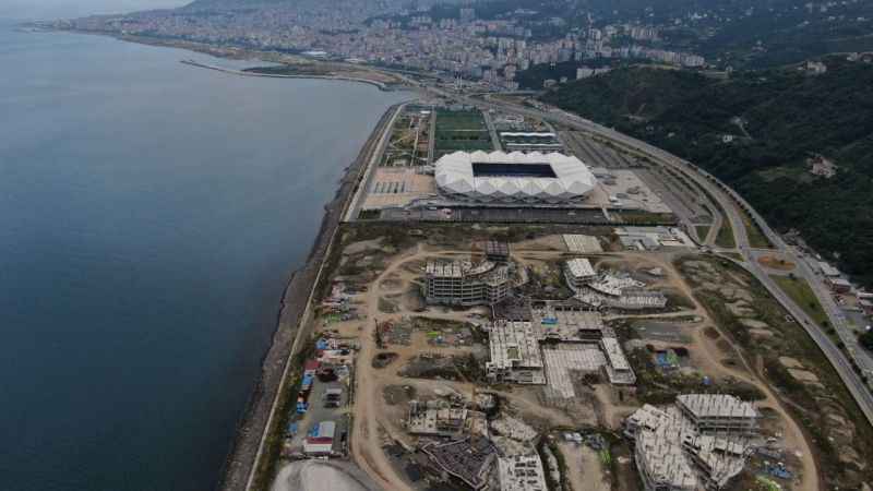 Trabzon Şehir Hastanesi inşaatı hızla yükseliyor Trabzon Şehir Hastanesi inşaatı hızla yükseliyor