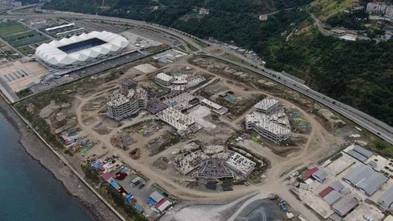 Trabzon Şehir Hastanesi inşaatı hızla yükseliyor Trabzon Şehir Hastanesi inşaatı hızla yükseliyor