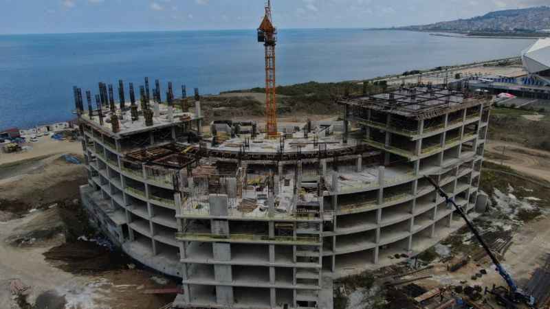 Trabzon Şehir Hastanesi inşaatı hızla yükseliyor Trabzon Şehir Hastanesi inşaatı hızla yükseliyor