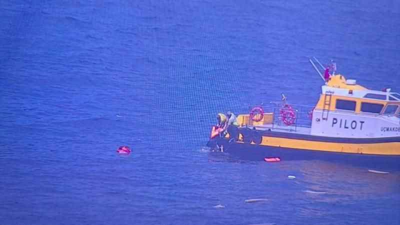 Tekirdağ'da alabora olan teknedeki 4 kişi son anda kurtarıldı