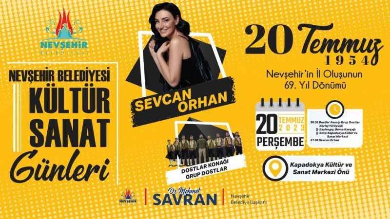 Nevşehir’in il oluşunun 69. Yıl dönümü kutlanacak
