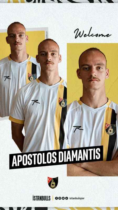 İstanbulspor, Apostolos Diamantis'i açıkladı İstanbulspor, Apostolos Diamantis'i açıkladı