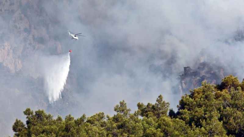 Kemer’deki orman yangınında 35’inci saat