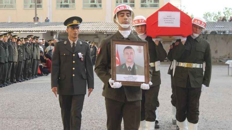 Edirne şehidi törenle Ankara’ya uğurlandı