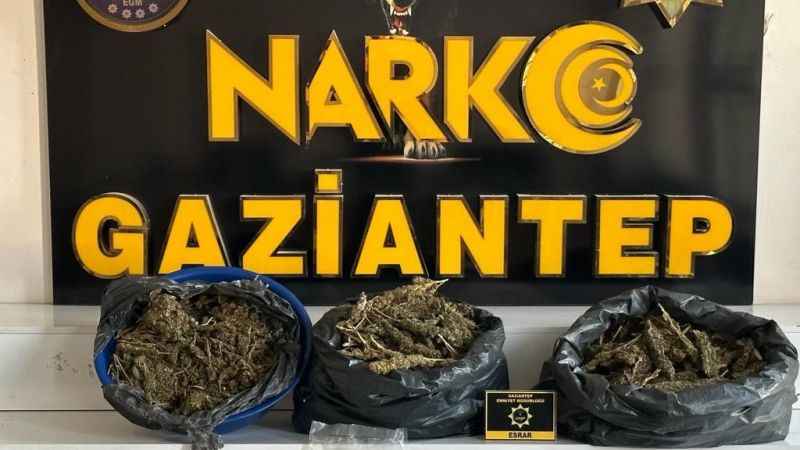 Gaziantep'te 9 kilo metamfetamin ele geçirildi: 1 gözaltı